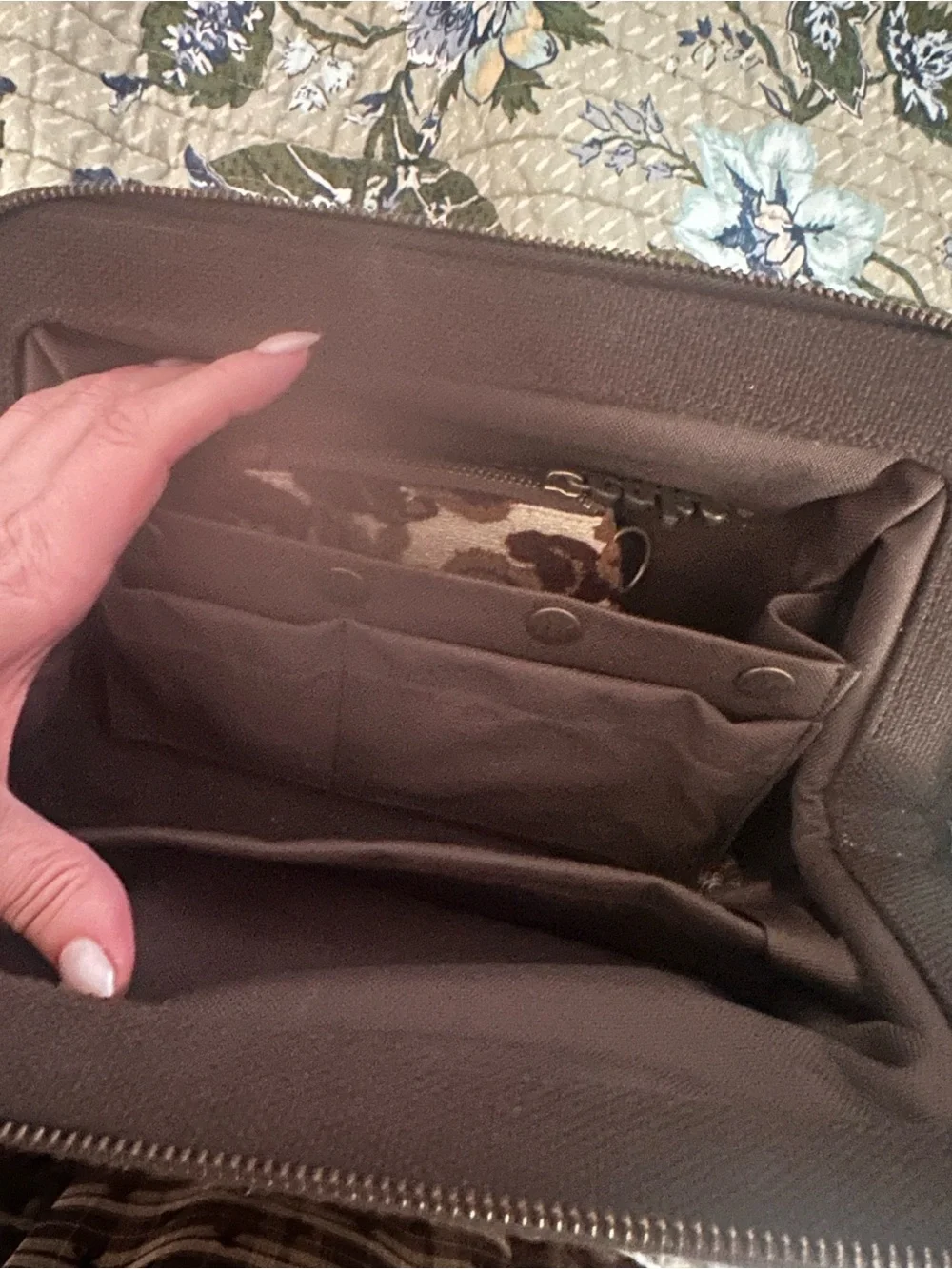 Petunia Pickle Bottom chocolate cake diaper clutch